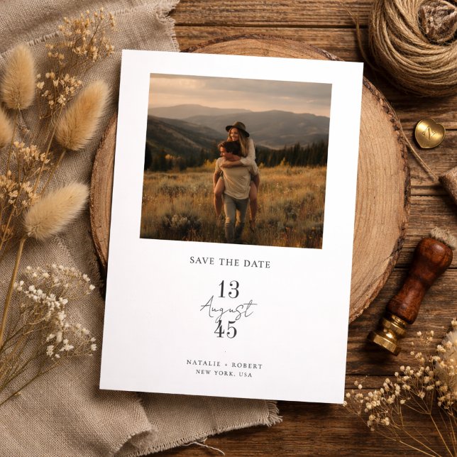 Rustikale Hochzeits-Fotografie - Save-the-Date für Save The Date (Von Creator hochgeladen)
