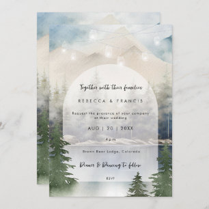 Rustikale Hochzeitseinladung Einladung