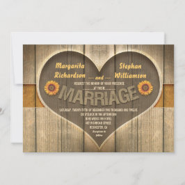 rustikale Hochzeitseinladungen Einladung