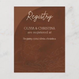 Rustikale Hochzeitseinladungen, Registrierungskart Begleitkarte