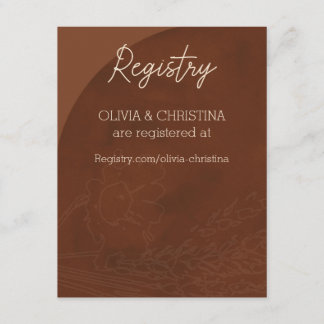 Rustikale Hochzeitseinladungen, Registrierungskart Begleitkarte