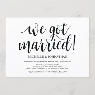 Rustikale Hochzeitsempfangs-Einladungskarte Einladung