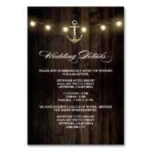 Rustikale Hochzeitsempfehlung + Hotelkarten