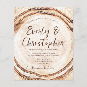 Rustikale Hochzeitsholzschnitte individuell einste