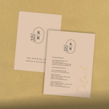 Rustikale Hochzeitskarte