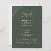 Rustikale Hochzeitskarte Brown
