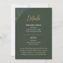 Rustikale Hochzeitskarte Brown Einladung