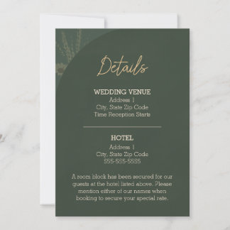 Rustikale Hochzeitskarte Brown Einladung