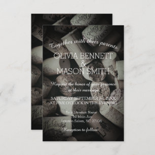 Rustikale Hochzeitskarte Einladung