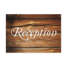 Rustikale Hochzeitskarte für Holzhütten