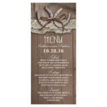 rustikale Hochzeitskarte