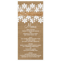 Rustikale Hochzeitskarte und Burlap Country Weddin