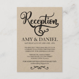 Rustikale Hochzeitskarten Elegantes Skript Einladung