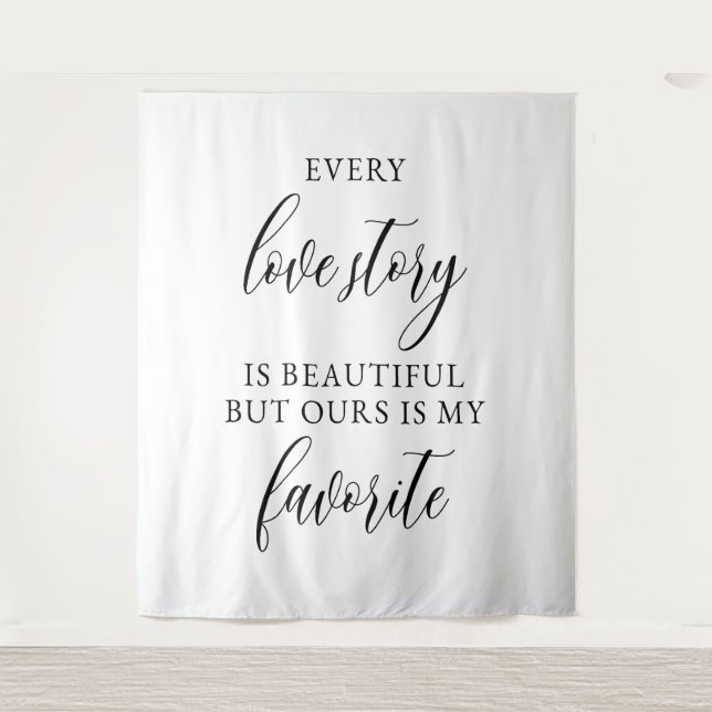 Rustikale Hochzeitskulisse-Banner Wandteppich (Vorderseite)
