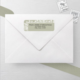 Rustikale Hochzeitssemble-Rücksendeadresse