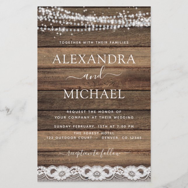 Rustikale Hochzeitsstimmung im Bauernhof (Vorderseite)