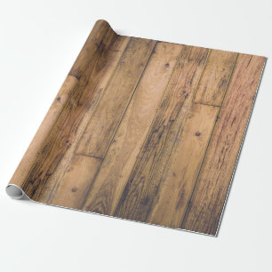 Rustikale Holz Holzfarmhaus Planken Scheune Geschenkpapier