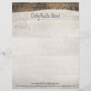 Rustikale Holz-Schabby-Grunge-Vintage-Bretter Briefbogen