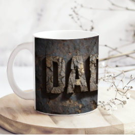 Rustikale Holz Vatertag Papa Kaffeetasse