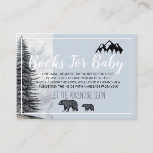 Rustikale Holzbärenbärendusche per Post Begleitkarte