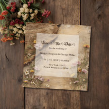 Rustikale hölzerne bohemianische Hochzeit mit Blum