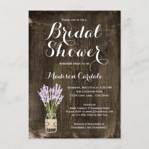 Rustikale hölzerne einladung