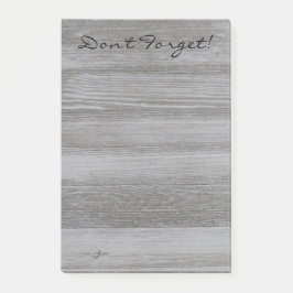 Rustikale hölzerne Post-Itanmerkungen Post-it Klebezettel