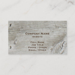 Rustikale hölzerne Visitenkarte