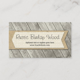 Rustikale Holzkarten und Landkäppchen Visitenkarte