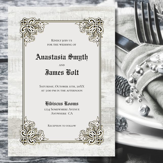 Rustikale Holzschnitzereien Einladung zur Hochzeit (Von Creator hochgeladen)