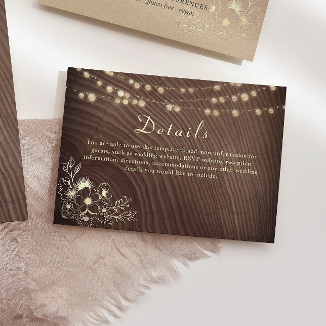 Rustikale Holzwinkernenleuchten - Details-Karte Begleitkarte (Von Creator hochgeladen)