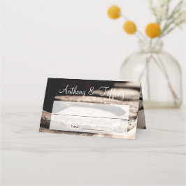 Rustikale Hufeisen Cowboy Wedding Platzkarte