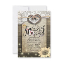 Rustikale Hufeisen Essen Drink Verheiratet Hochzei