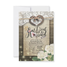 Rustikale Hufeisen Essen Drink Verheiratet Hochzei