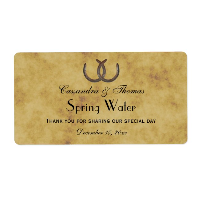 Rustikale Hufeisen gestörtes BG-Wasserzeichen (Vorne)