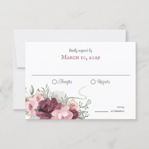 Rustikale Hufeisen und Blume Einladung aus Braunho