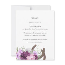 Rustikale Hufeisen und Blume Lila