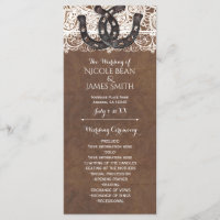 Rustikale Hufeisen und Spitzen-Western