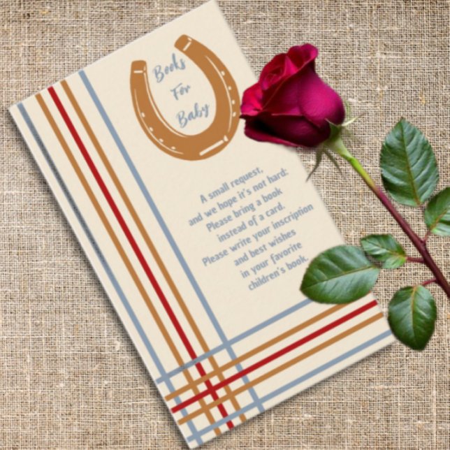 Rustikale Hufeisenbücher für Western Begleitkarte (Von Creator hochgeladen)