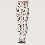 Rustikale Hühnermuster-Leggings Leggings<br><div class="desc">Whimsikales Muster der Aquarellbilder von Hühnern und ein Küken,  das zu einem Muster gemacht wurde.</div>