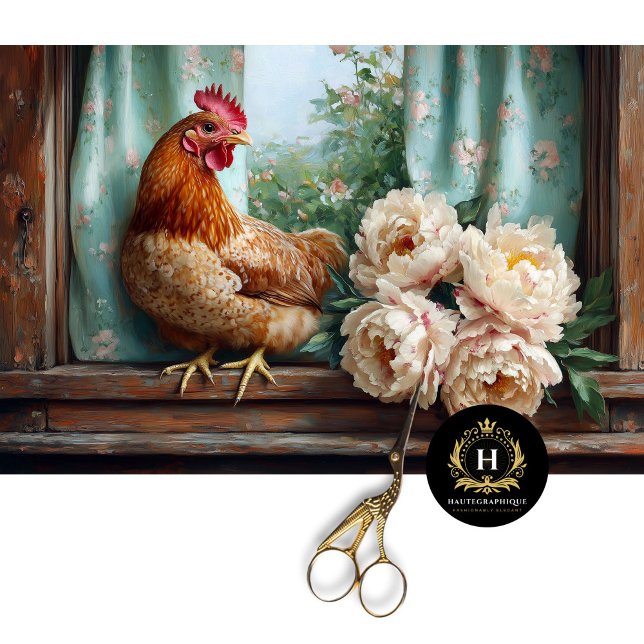 Rustikale Hühnerzwiebeln Vorhänge dekoupage Seidenpapier (Von Creator hochgeladen)