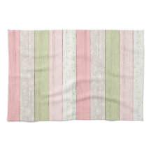 Rustikale Hütte Grün und Rosa Blumenholz Chic