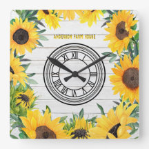 Rustikale Hütte Weißholz Land Sonnenblumen