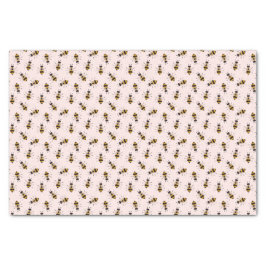 Rustikale Illustrierte Hummelspende Seidenpapier