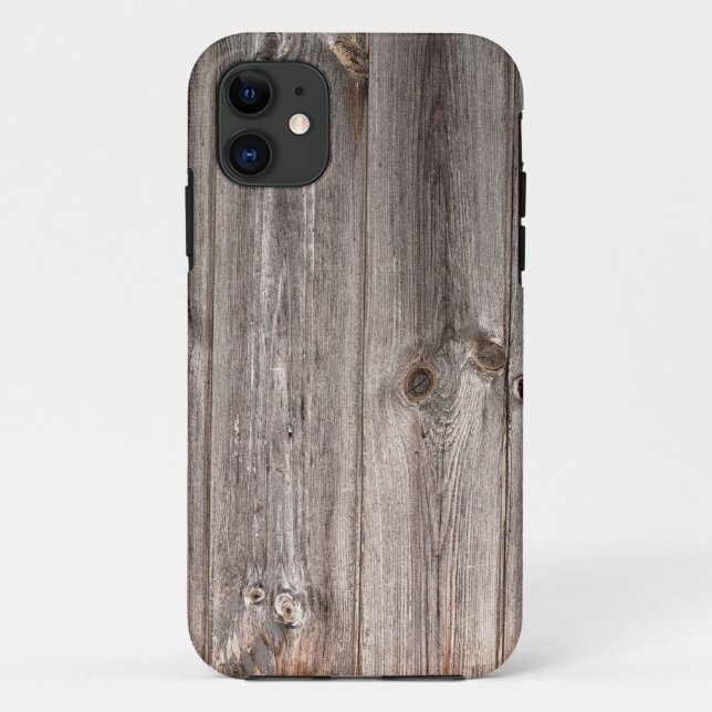 Rustikale Imitat-Holz-Beschaffenheit Case-Mate iPhone Hülle (Rückseite)