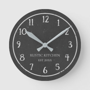 Rustikale Imitat Kopfbrett Küche Uhr Wandschloss