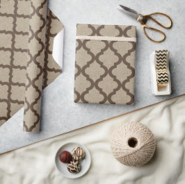 Rustikale Imitate Burlap und braune marokkanische Geschenkpapier