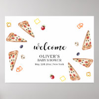Rustikale italienische Slice Pizza Baby Dusche Emp