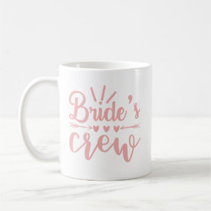 Rustikale Junggesellinnenabschied Rosa Kalligrafie Kaffeetasse