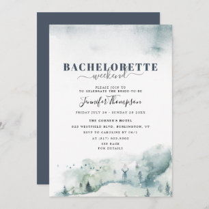 Rustikale Kabine Bachelorette Wochenende Einladung